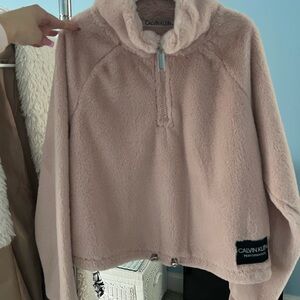 Calvin Klein Pink Fleece Pullover